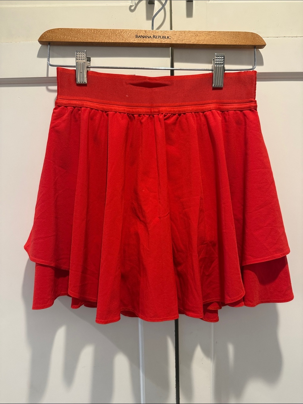 Lululemon Tomato Red Athletic Tennis Circle Skirt - Flared Silhouette